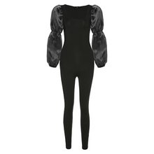 Load image into Gallery viewer, Black Sheer Sleeve Jumpsuit
